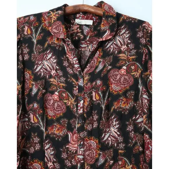 Ulla Johnson Celia Pleated Paisley-print Midi Dress Size 12